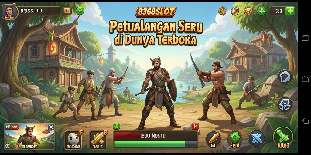 Screenshot gameplay 8368SLOT menampilkan aksi seru di dunia terbuka.
