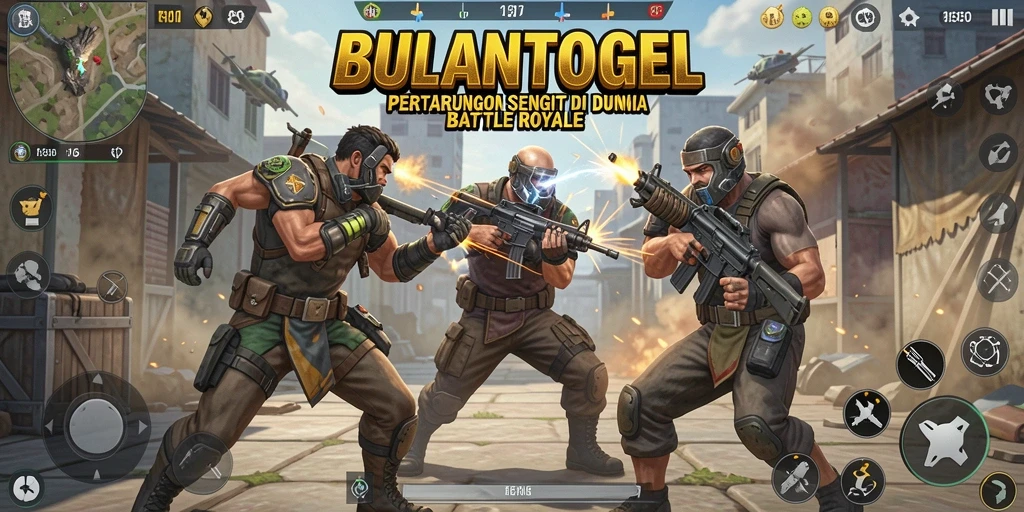 Screenshot gameplay BULANTOGEL yang menunjukkan aksi Battle Royale mendebarkan.