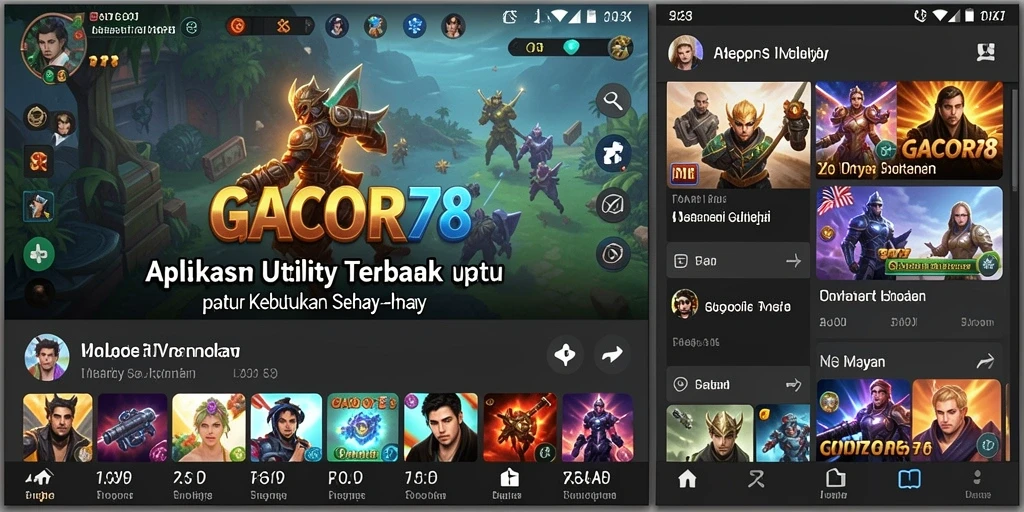 Screenshot GACOR78 menampilkan antarmuka aplikasi yang mudah digunakan.