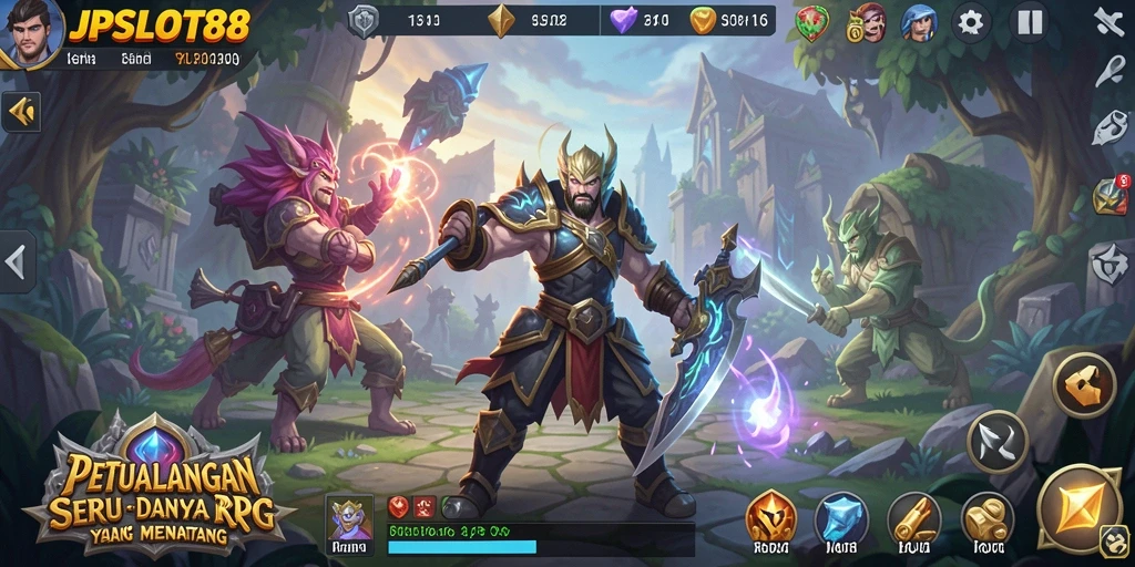 Screenshot JPSLOT88 menampilkan gameplay RPG yang mengasyikkan.