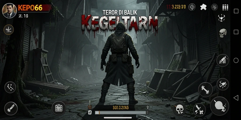 Screenshot KEPO66 menampilkan suasana menegangkan saat menjelajahi lokasi Horror.