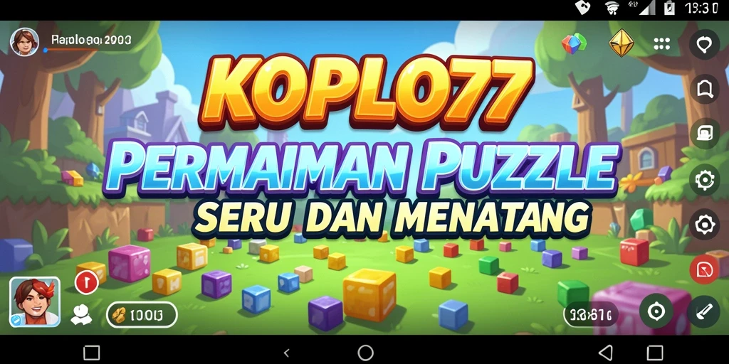 Screenshot tampilan gameplay menantang dari KOPLO77.