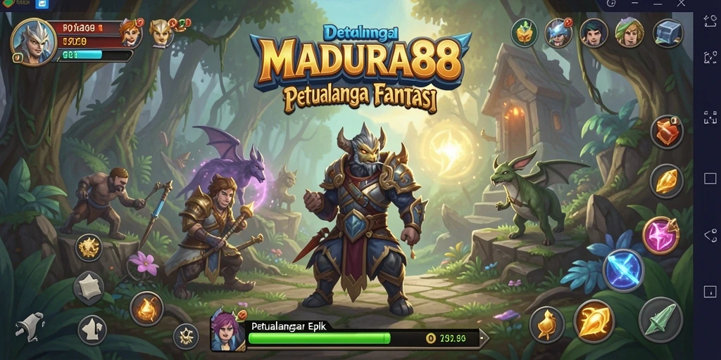 Tampilan grafik luar biasa dari gameplay RPG MADURA88.