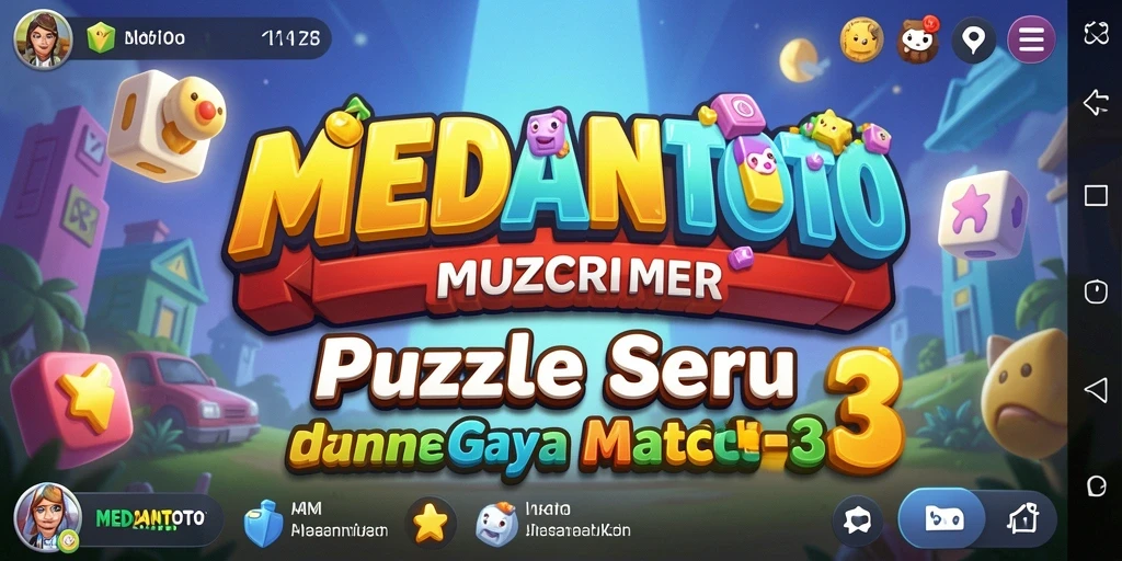 Tampilan gameplay seru dan berwarna-warni di MEDANTOTO.