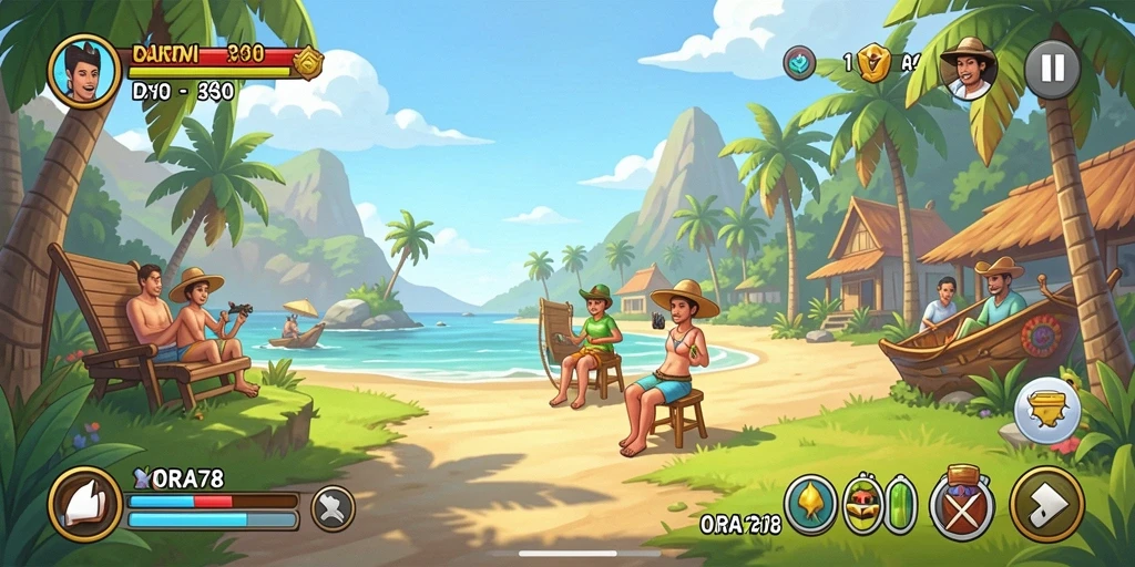 Screenshot gameplay ORA78 dengan tampilan yang menarik dan interaktif.